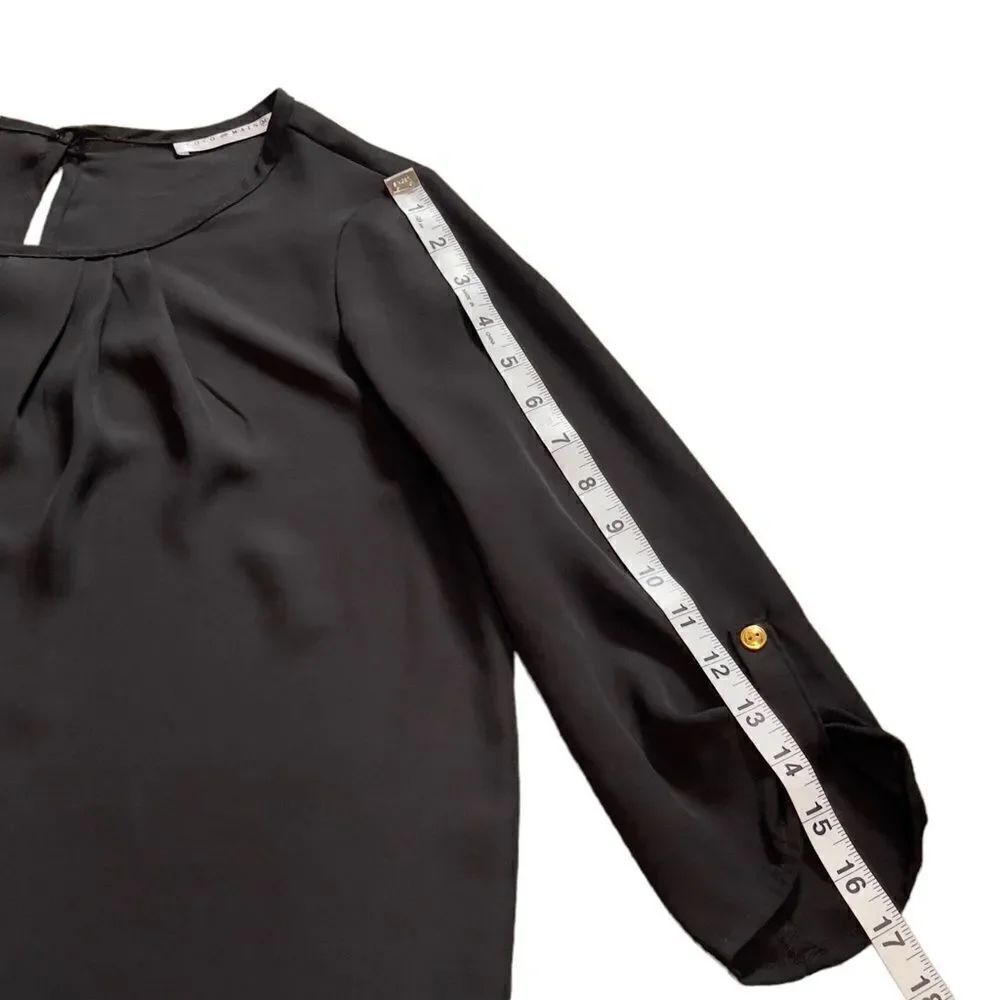 Coco and Main Round Neck Georgette Top Size Medium - Picture 7 of 8